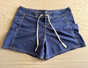 Tommy Bahama Men’s Blue Solid Swim Trunks Drawstring Pockets Nylon/Spandex M